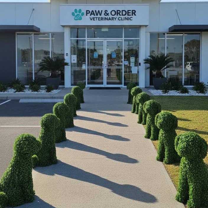 Designer Plants - Wholesale Outdoor Ornament/Decor - Topiary Boxwood Dog (Medium) - Indoor and Outdoor Suitable4