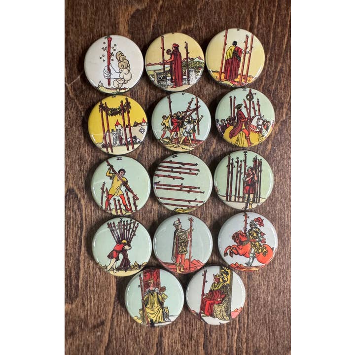 The Button Girl - Wholesale Lapel Pin/Button - Tarot as buttons!4