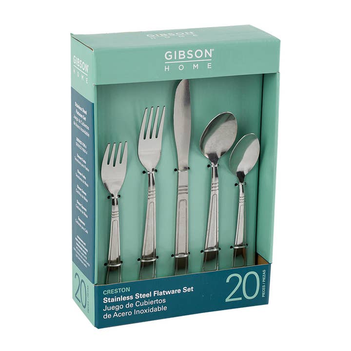 Deluxe Import Trading - Wholesale Flatware Set - 20pc Stainless Steel Flatware Set