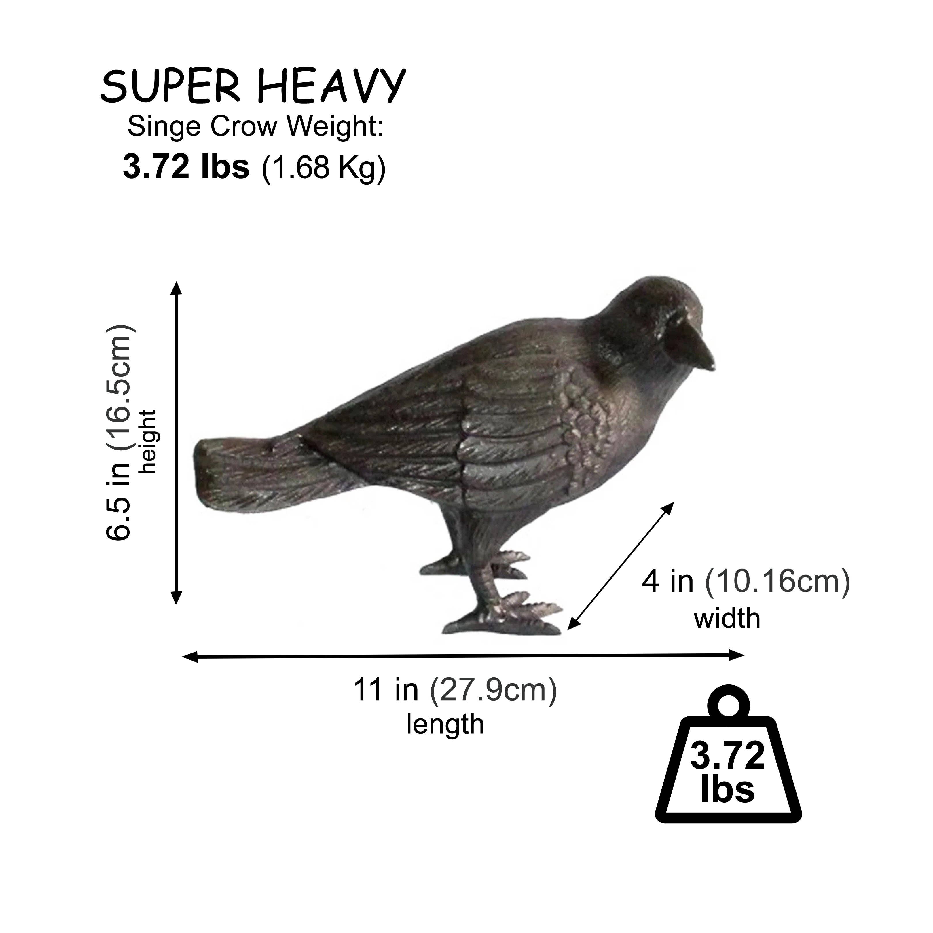 NACH - Wholesale Decorative Figurine - Cast Iron Crow, Head To Side, Black2