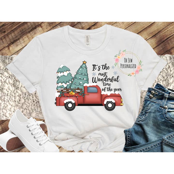 Most Wonderful Time Of The Year Shirt - Christmas Graphic for wholesale by Oh Sew Personalized