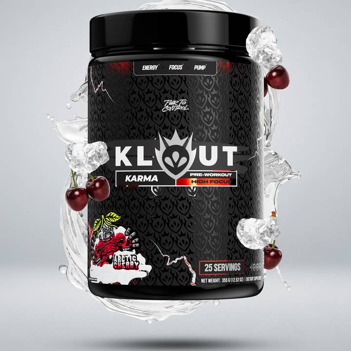 Klout Pwr - Wholesale Protein/Superfood Powder - KARMA: Medium-Stim Pre-Workout