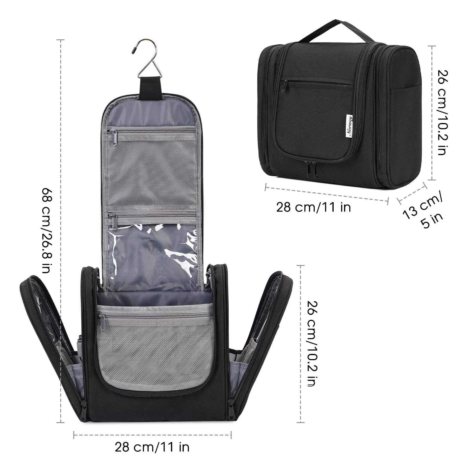 NARWEY INC - Wholesale Toiletry Bag - Women's - Hanging Toiletry Makeup Bag With compartment12