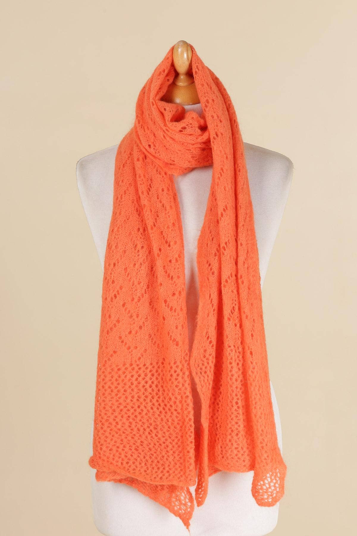 NAÏS PARIS - Wholesale Scarf - Women's - OPENWORK MOHAIR WOOL SHAWL9