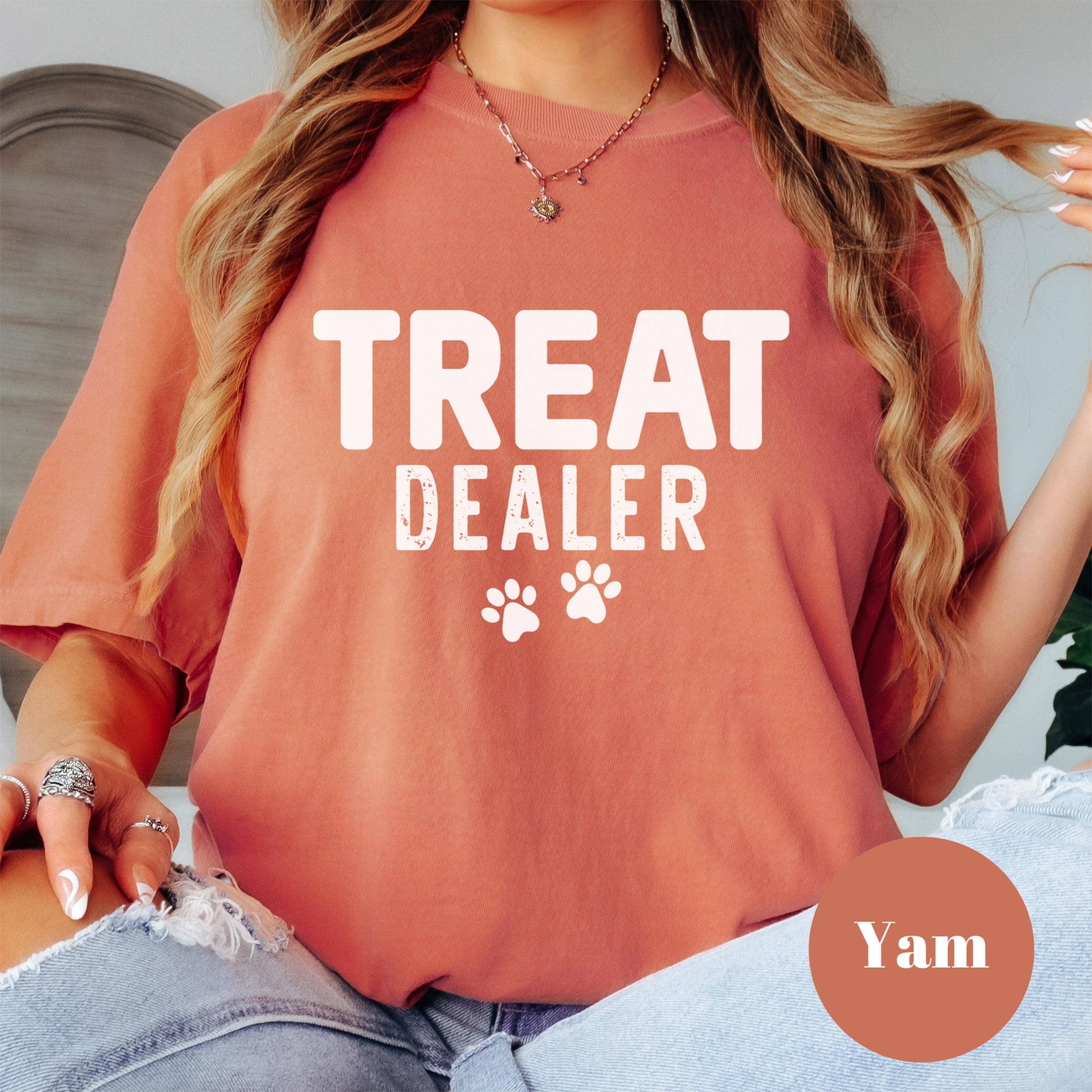 Epic Life  - Designed - Wholesale Screen Printed T-Shirt - Women's - Treat Dealer Comfort Colors® Shirt, Funny Dog Mom Tee, Pet Lover Graphic Shirt, Dog Walker Tee, Animal Rescue Volunteer Shirt6