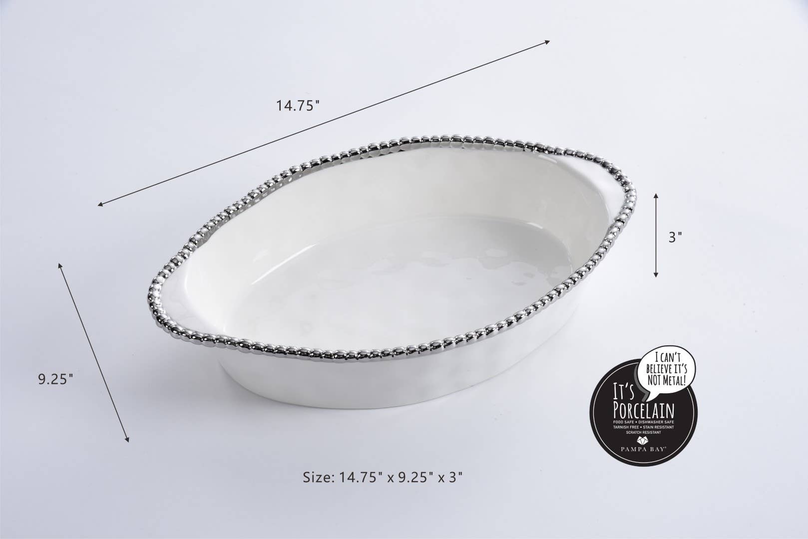 Pampa Bay - Wholesale Baking Dish - 13" x 9" Oval Baking Dish1