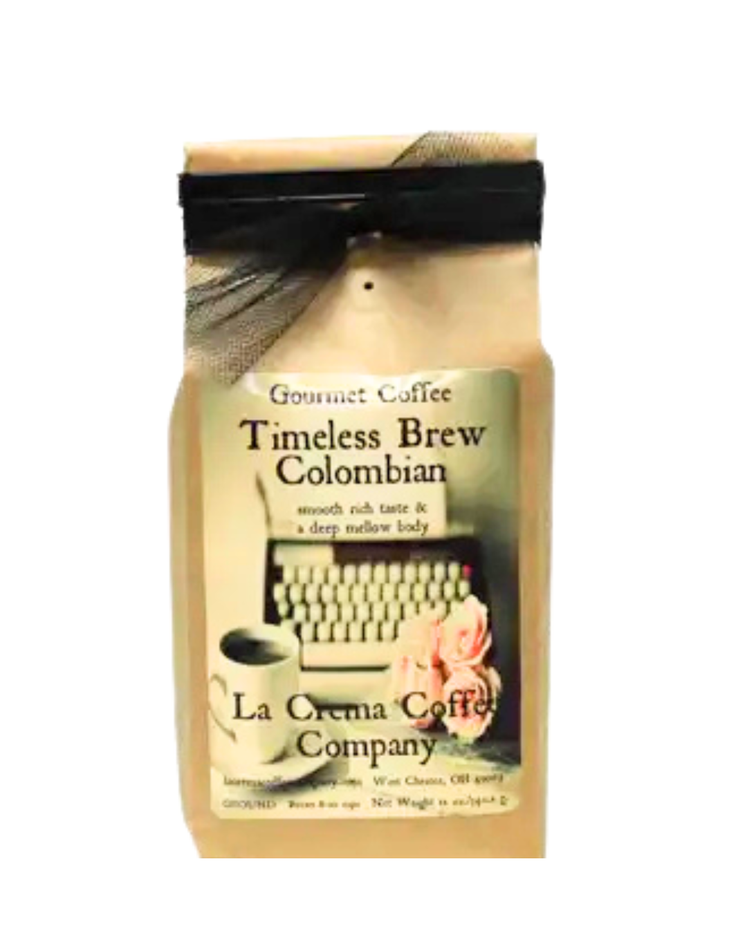 La Crema Coffee Company – wholesale Ground coffee – 8oz Vintage Coffee Collection - Handcrafted & with a Bow1