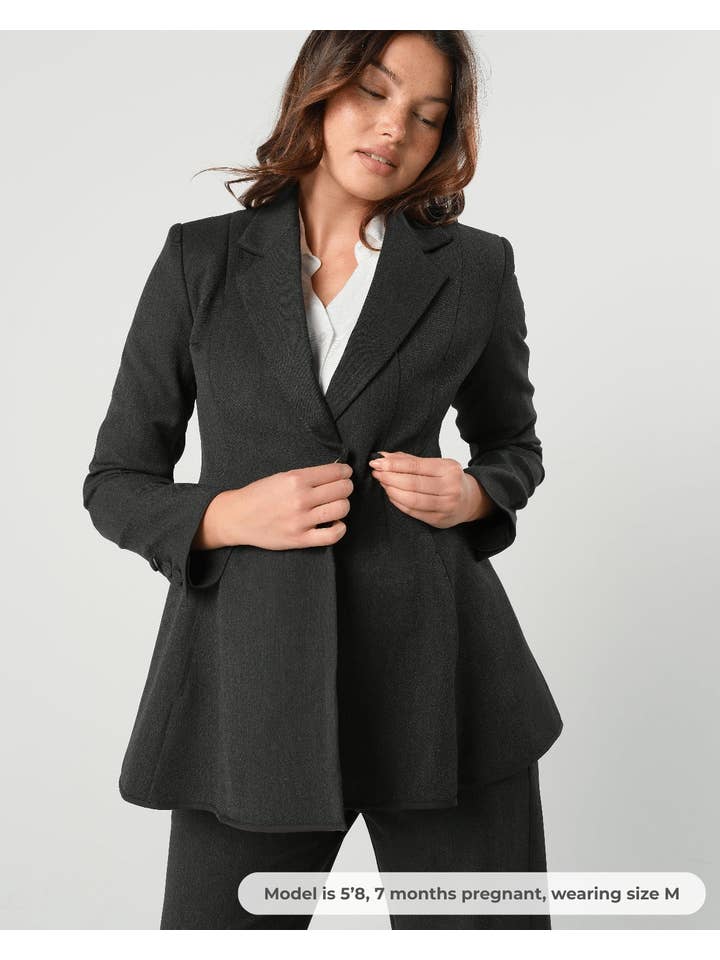 MARION – wholesale Outerwear – Maternity – Nathalie Maternity Blazer (Regular & Petite)6