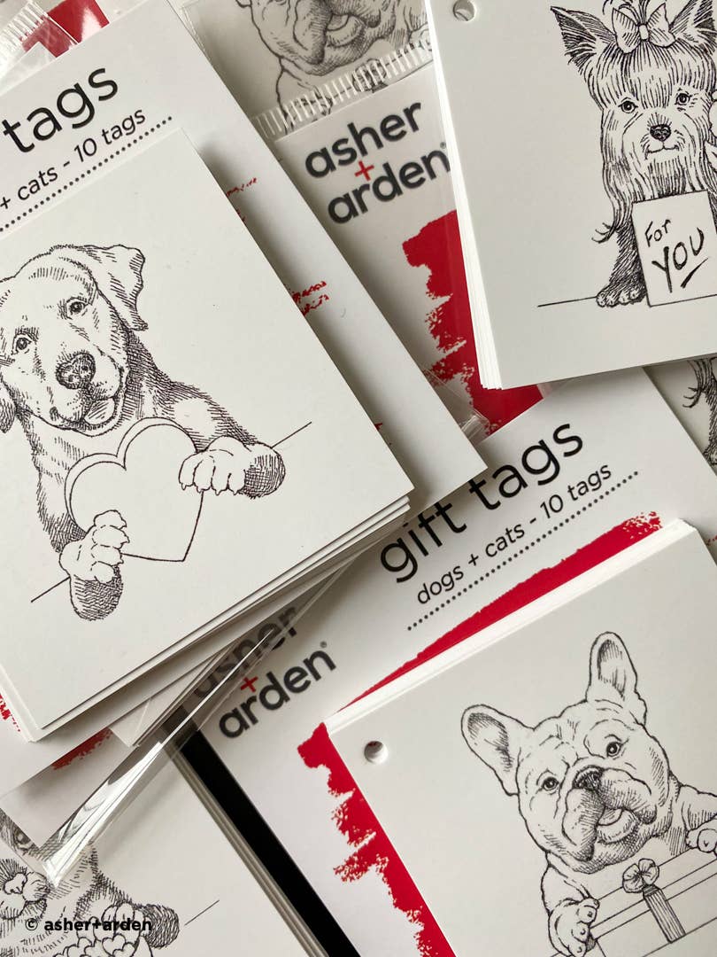 REMOVED BRAND - Wholesale Gift Tag - gift tags - tiger cat - 10pk1