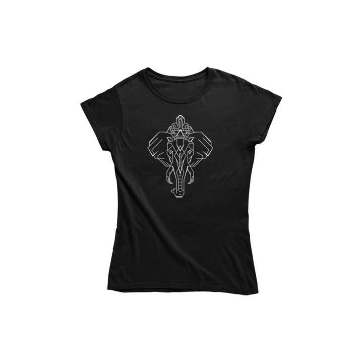 Camiseta feminina com estrutura de elefante por atacado de Mamino