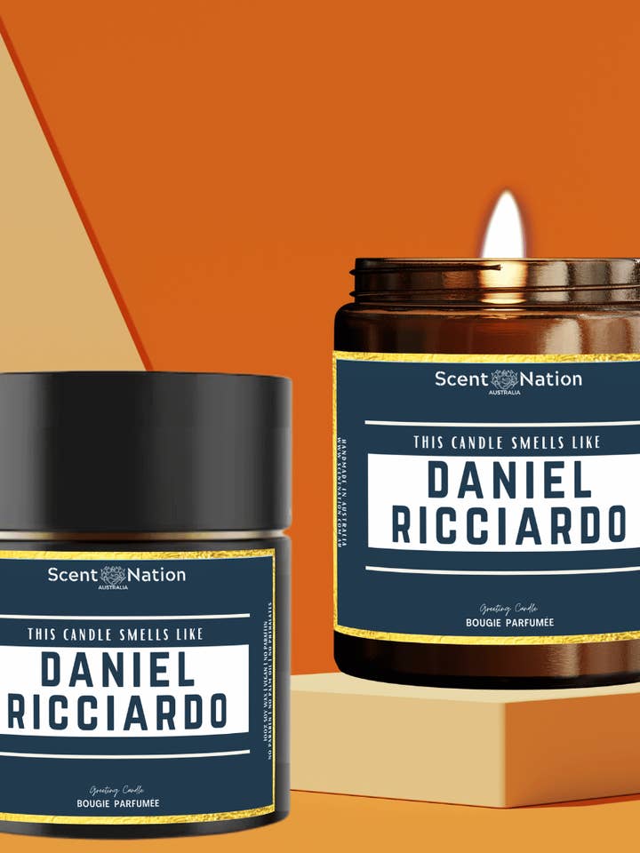 Vela inspirada en la Fórmula 1 de Daniel Ricciardo para venta al por mayor de Scent Nation Australia