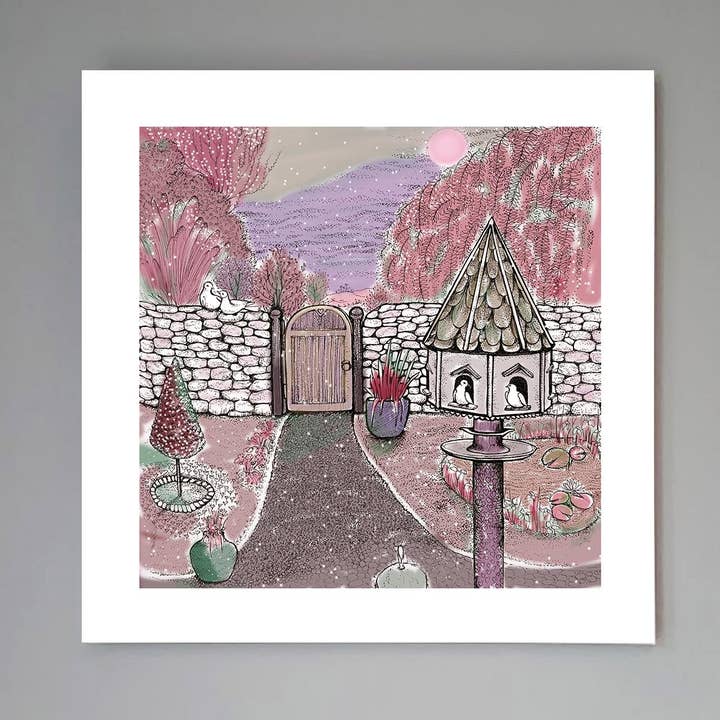 'Dovecote' kunsttryk for engroshandel hos Fay's Studio