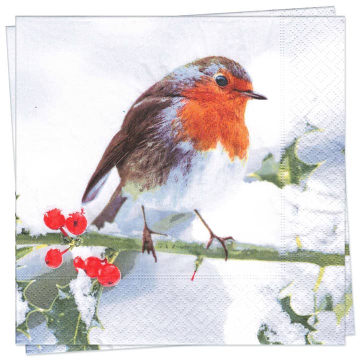 Bird On Branch Luncheon Napkin for wholesale by Twilight Collection