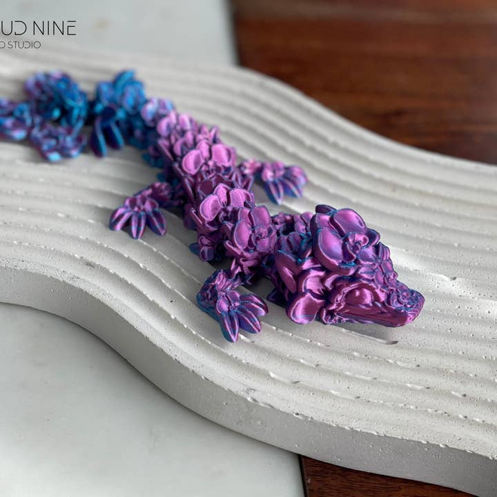 Mystery Dragon Egg, Baby Orchid Dragon, Articulated Dragon for wholesale by Cloud Nine 3d Studio