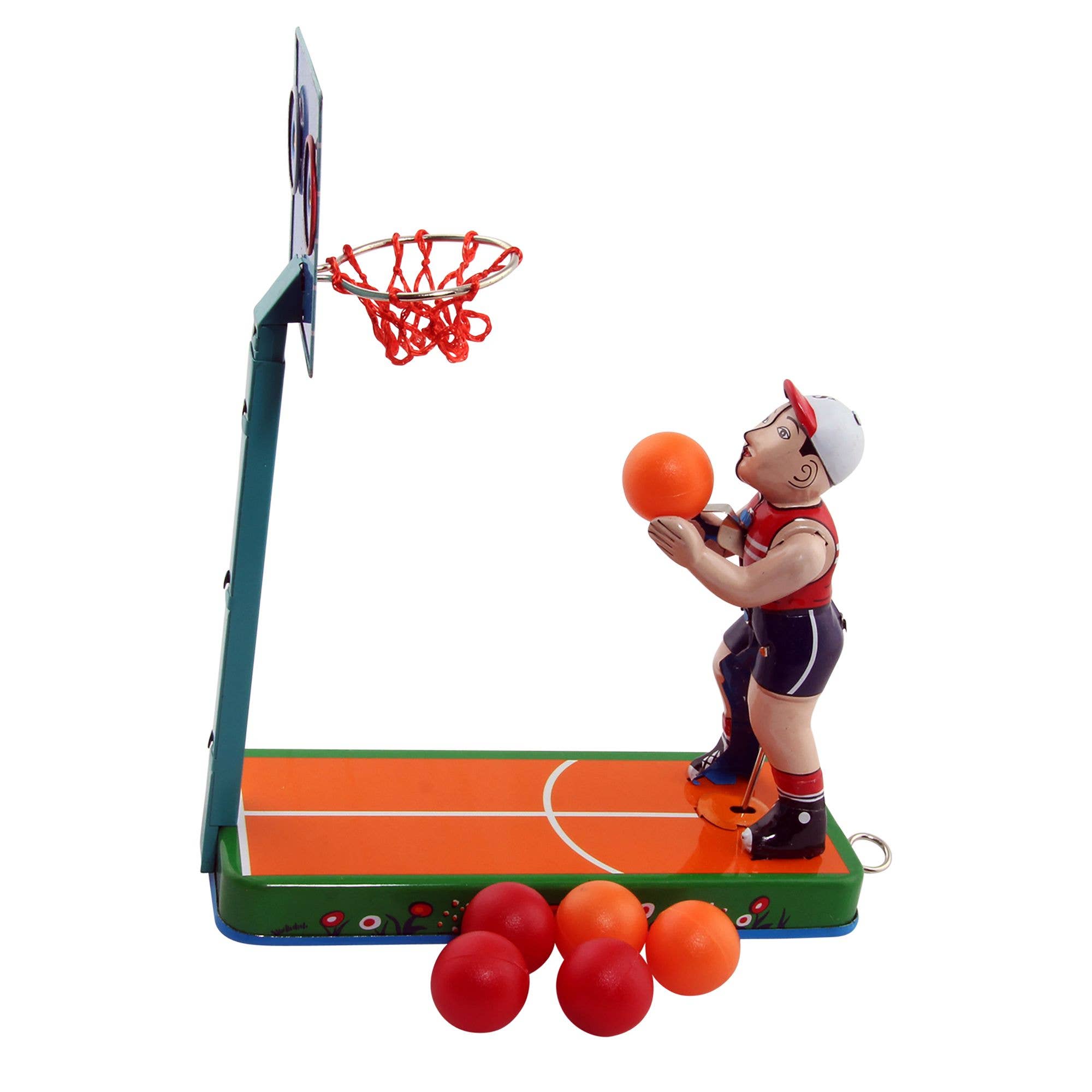 Tribal Trade GmbH - Wholesale Decorative Figurine - Tin toy basketball player basketball made of tin1