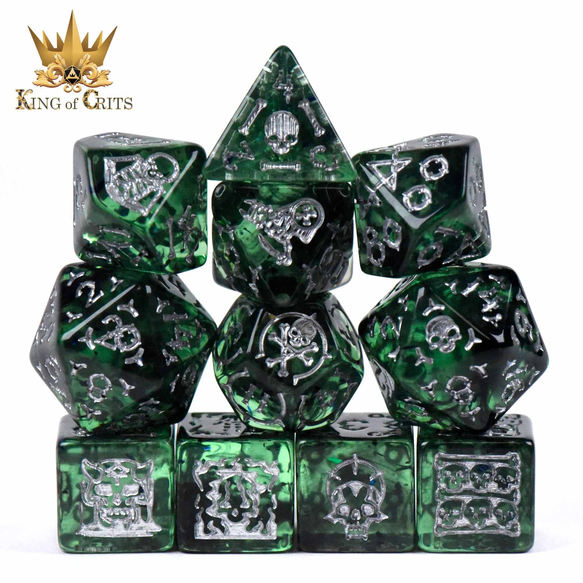 DNDDICE.COM - Wholesale Dice - Crypt of the Necromancer - 11 Dice Set1