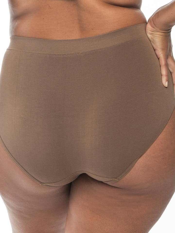 Nat'v Basics - Venta al por mayor Ropa interior - Mujer - Set de 4 calzoncillos clásicos de Tones: blanco, hueso, haya y bronce