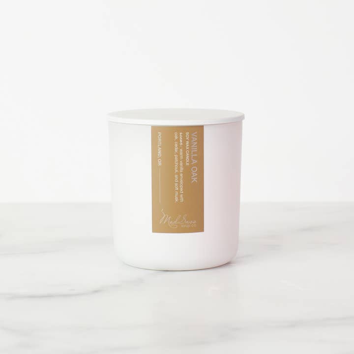 Mad Sass Soap Co - Wholesale Jar/Filled Candle - Vanilla Oak - Candle