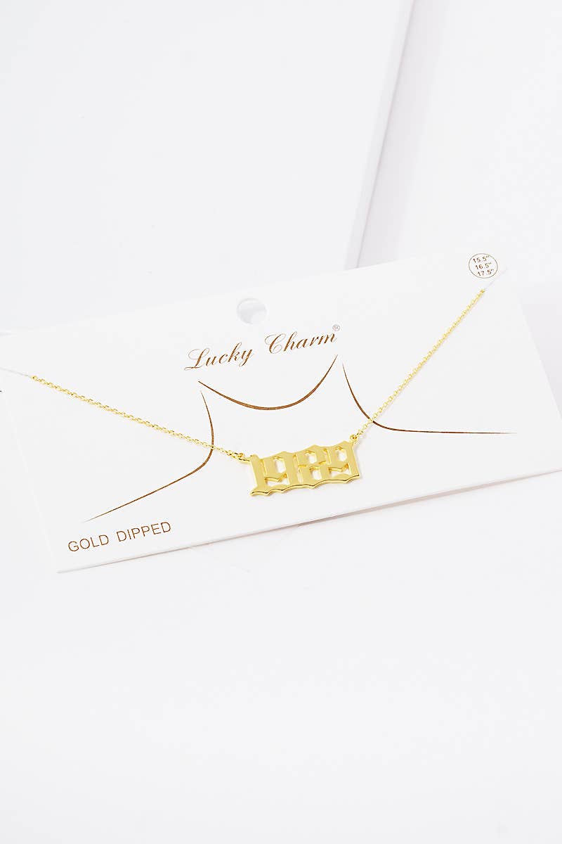 OHBOOBA DESIGN - Wholesale Pendant/Charm Necklace - Gold Plated Birth Year Necklace18