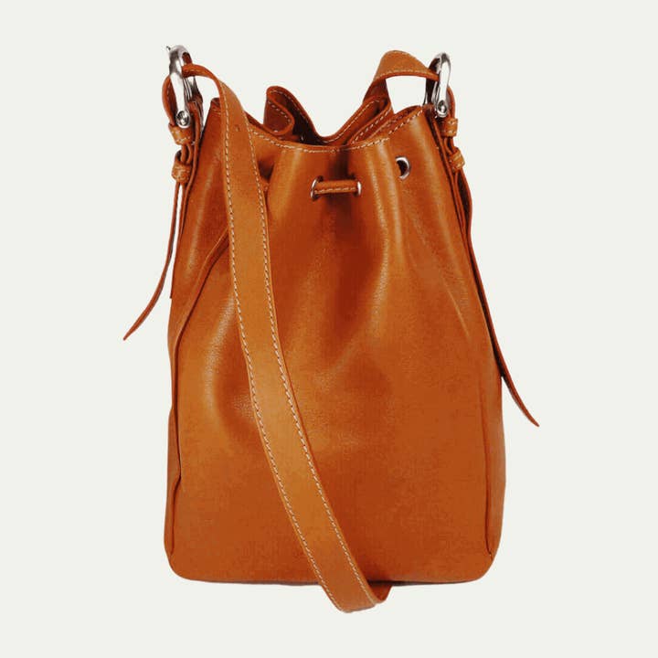 EKOneu - Wholesale Crossbody Bag - Women's - Febe Genuine Leather Drawstring Purse (6 Colors)