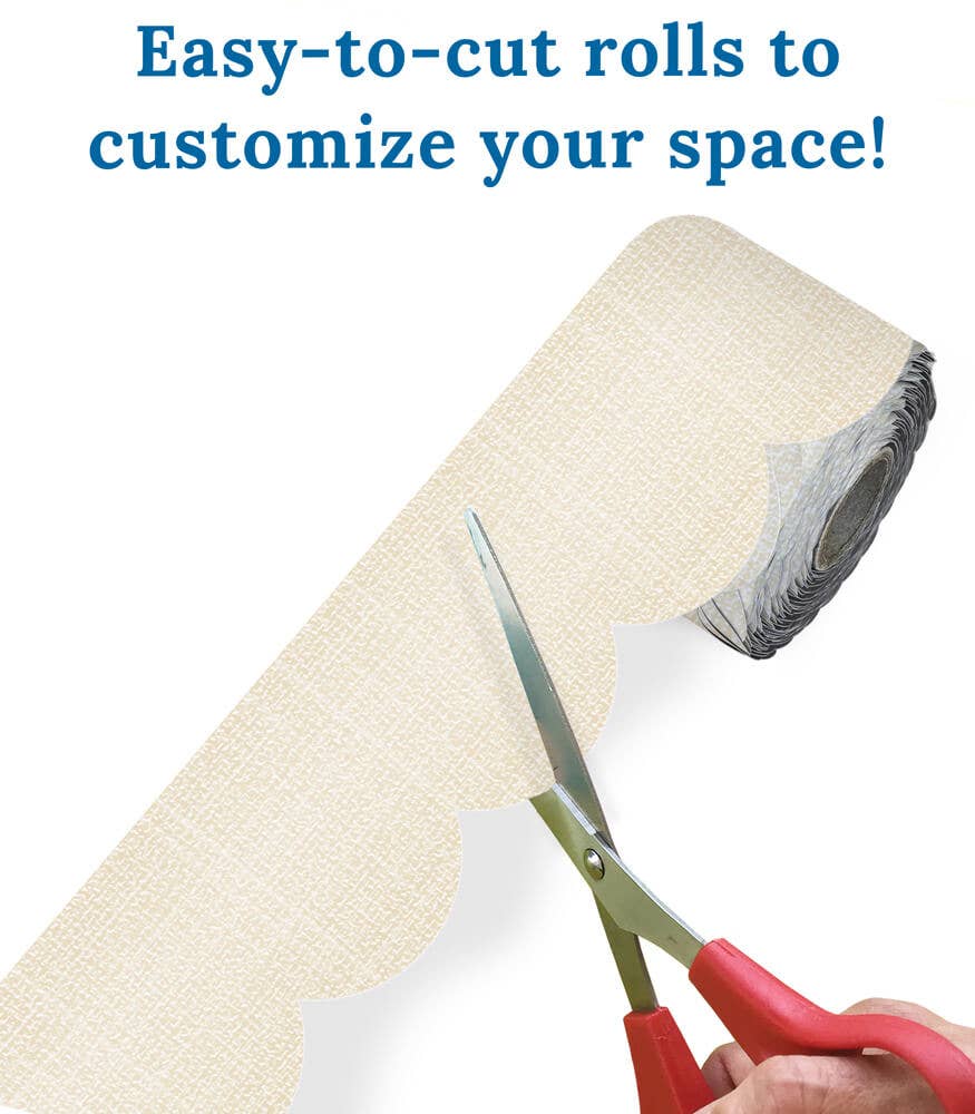 Carson Dellosa Education - Wholesale Bulletin Board - Linen Rolled Scalloped Bulletin Board Borders3