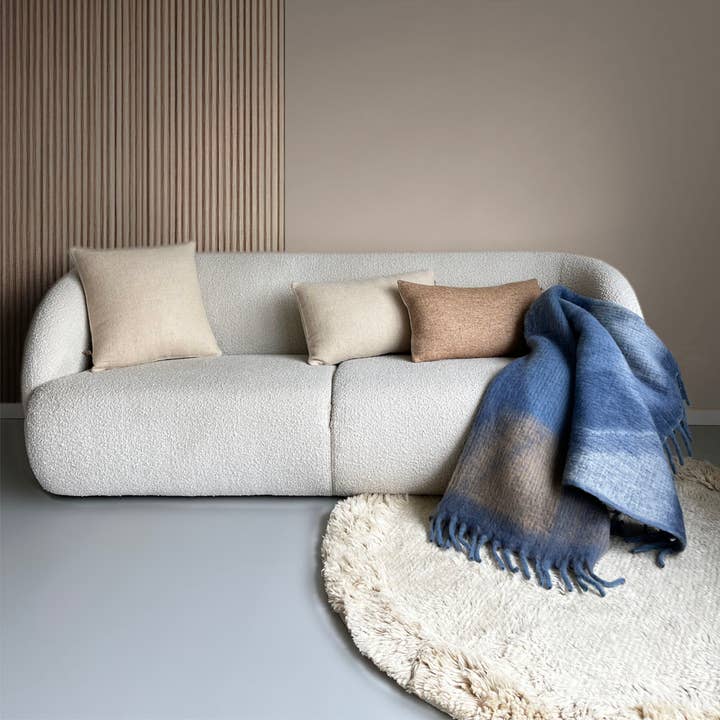 Malagoon - Wholesale Throw Blanket - Zapotec soft blue recycled throw1