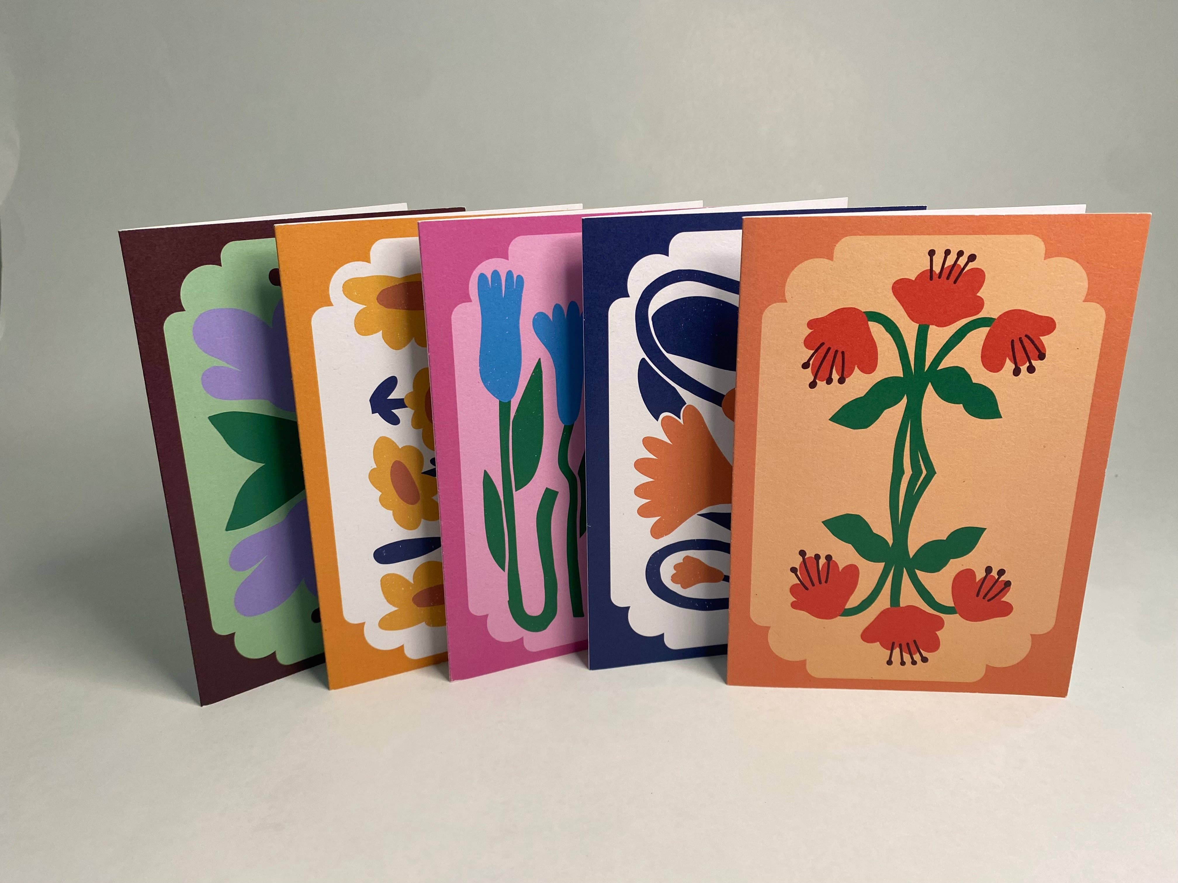 Paper Station - Venta al por mayor Conjunto de papelería y tarjetas - Juego de cartas Vintage Florals1