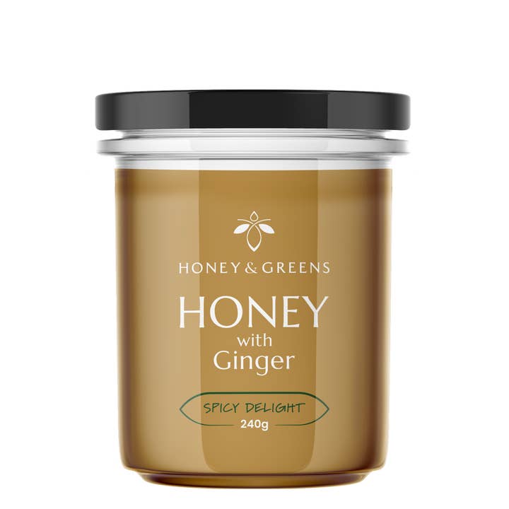 Britischer Ingwer Glanz Honig – Superfood-Infusion für den Großhandel von Honey & Greens