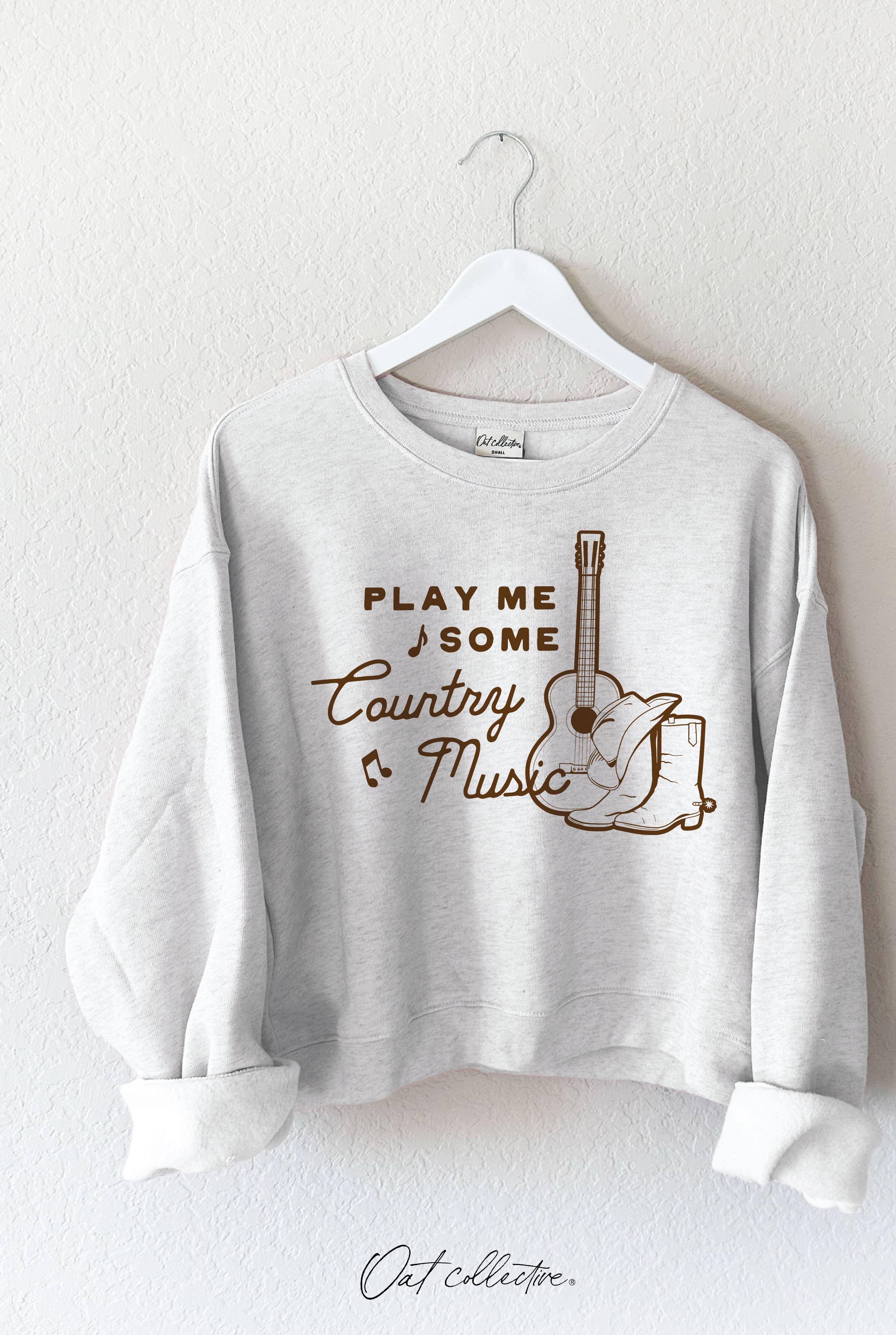 OAT COLLECTIVE - Wholesale Grafisch sweatshirt - Dames - SPEEL WAT COUNTRYMUZIEK VOOR ME Mid Graphic Sweatshirt9