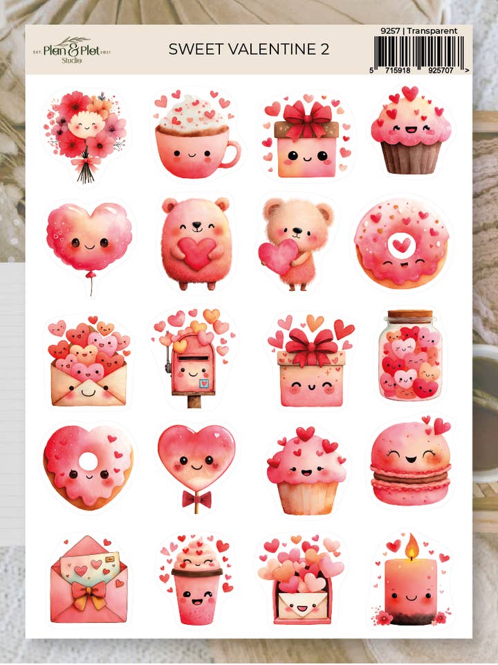 Söt valentin 2 | Klistermärken för wholesale av Plan & Plot Studio