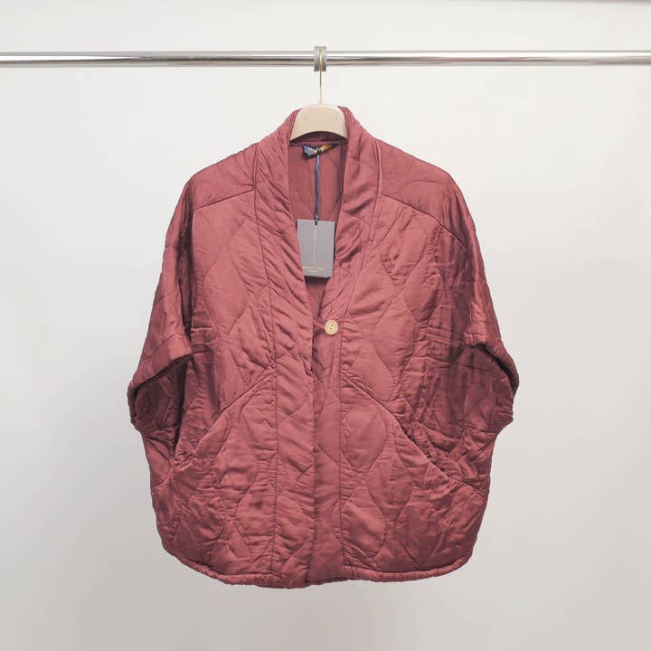 Oversized quilted vest in viscose – KD8018VS-4 for wholesale by Cecile Wang