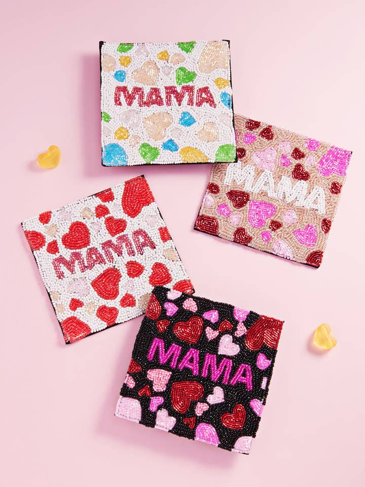 Heart With Mama Bead Coaster for wholesale by Designature New York