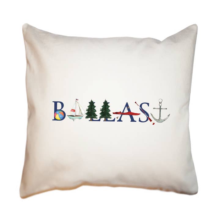 ballast square pillow for wholesale by Tina Labadini Designs