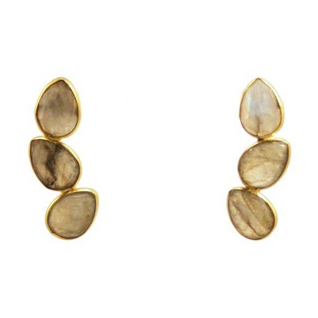 ACUS - Wholesale Hangende/ronde oorbellen - Judit Iconic Labradoriet Oorbellen0