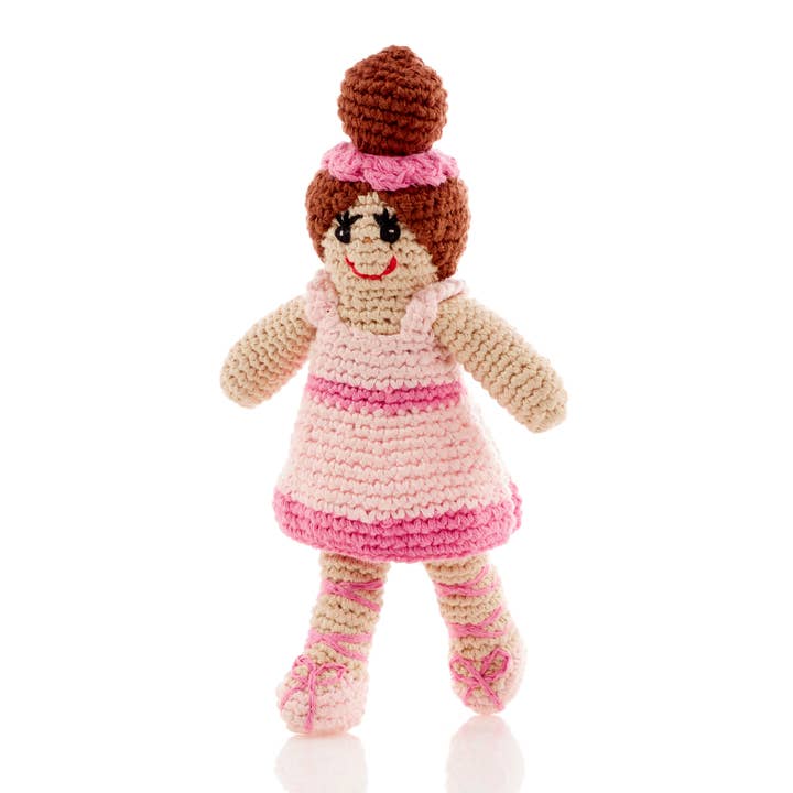 Chocalho de Bailarina de Crochê - rosa claro por atacado de Storytelling Products by Mark Hachmann Consulthink UG