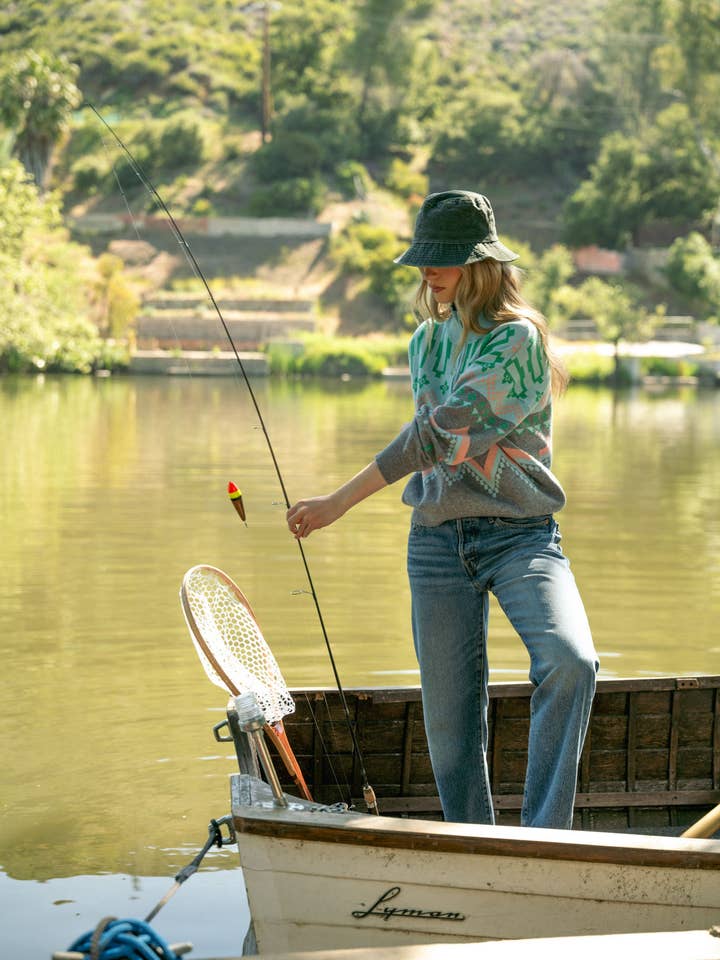 Burgundy Multi GEOMETRIC KNIT MOCK NECK HALF ZIP PULLOVER SWEATER MSW10885 for wholesale on Faire29