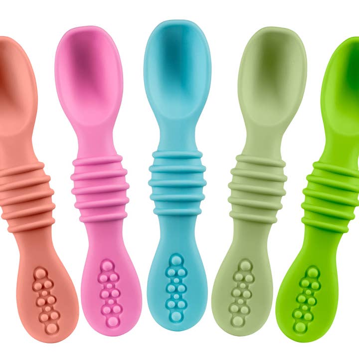 Silicone Baby Spoons Soft Feeding Spoons for Babies for wholesale by Setter Home