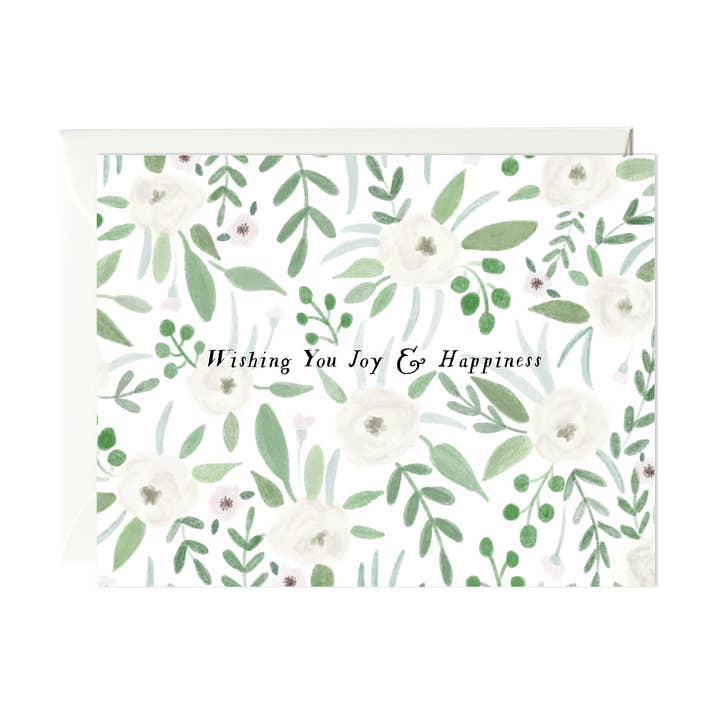 Joy & Happiness Wedding Card for wholesale by Paula & Waffle