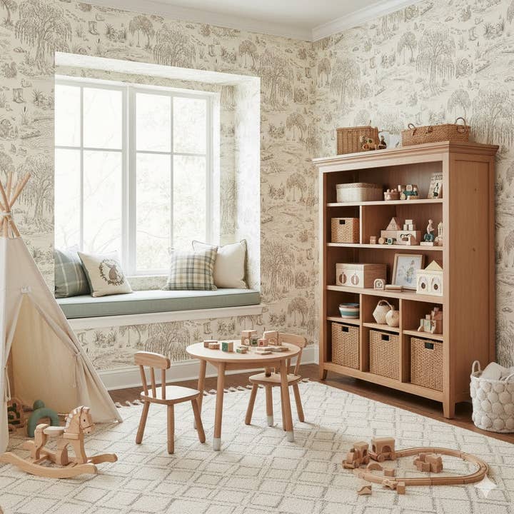 Papel de Parede Tucker por The Feral Flower por atacado de Loomwell Home Goods