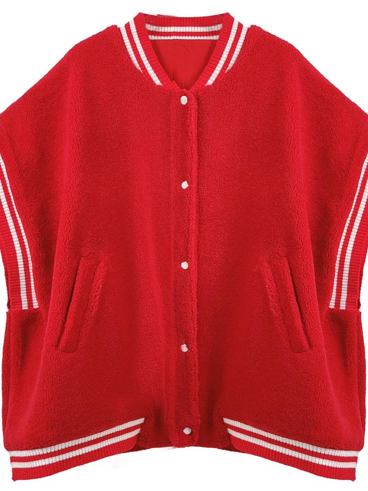 Do Everything In Love® - Wholesale Outerwear Vest - Women's - College Sherpa Vest2