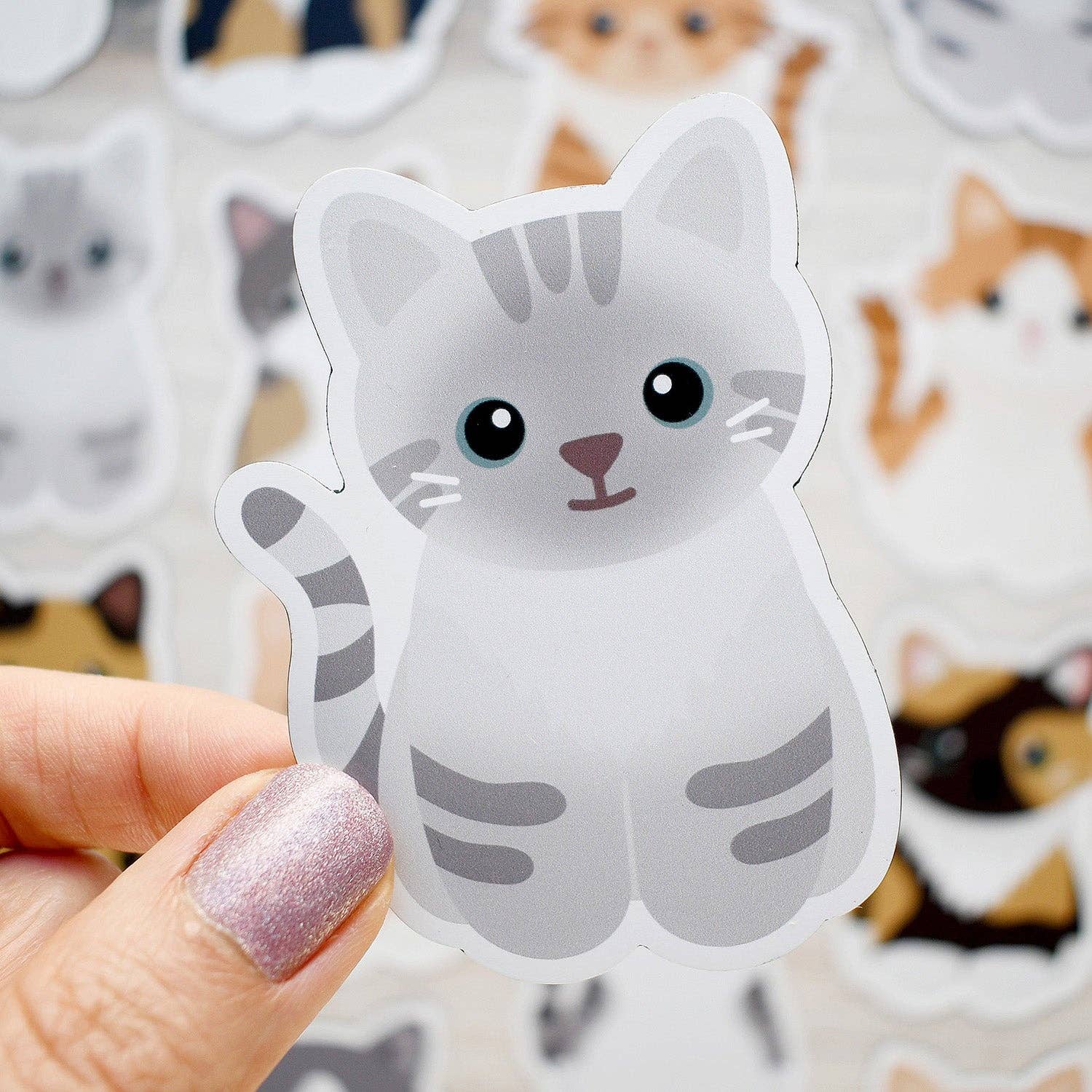 Chester and Pearl – Engroshandel Magnet – Ligner min kat! Lynx point siamesisk kattemagnet