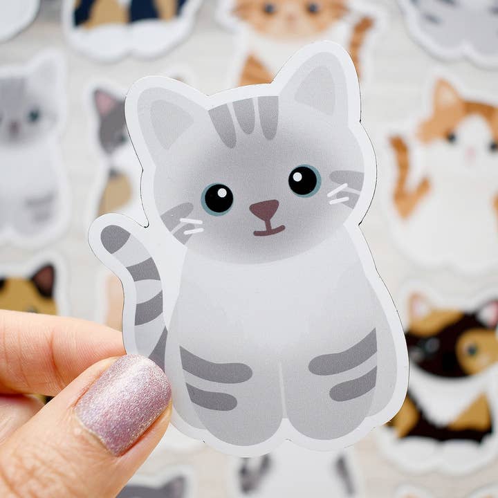 Chester and Pearl – Engroshandel Magnet – Ligner min kat! Lynx point siamesisk kattemagnet0