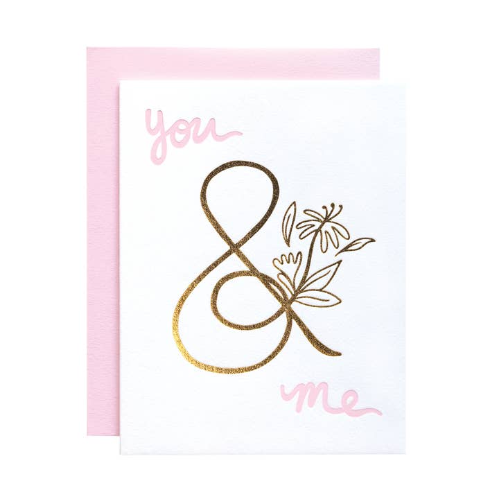 You & Me Anniversary Card for wholesale by Ink Paper Crafts