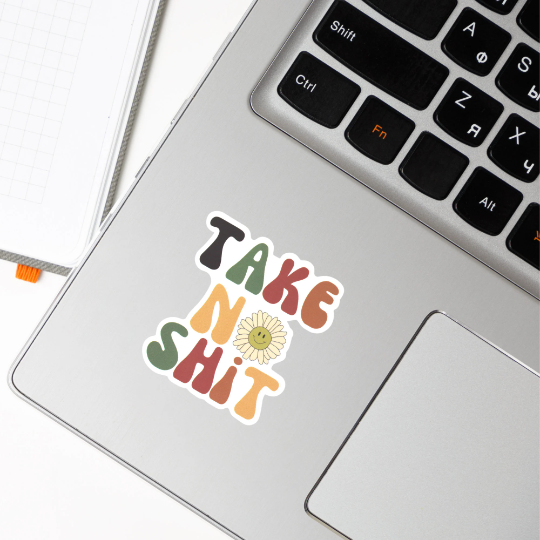 As Told By Ellie - Wholesale Sticker - Take No Shit Shit Sticker2