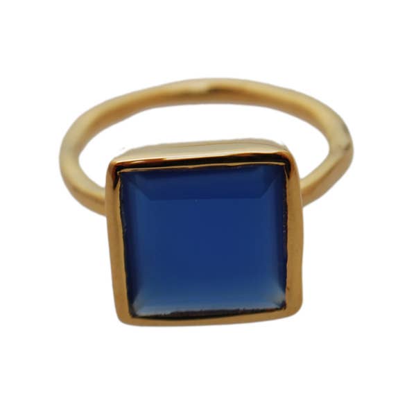 BenjaminMach - Wholesale Cocktail/Statement Ring - Square ring, Coll. Golden number