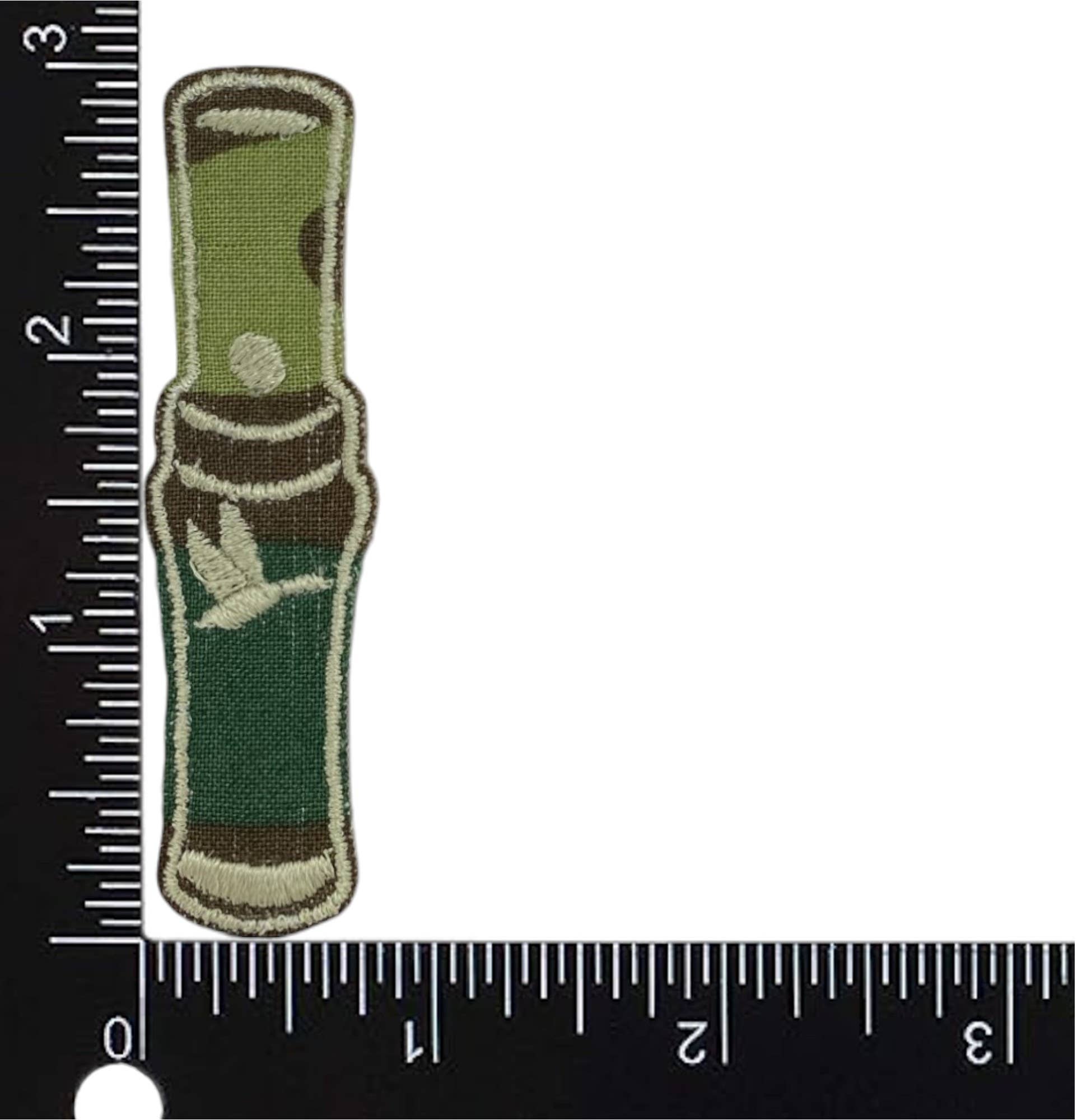 Wholesale Applique - Wholesale Patch - Camo Duck Call, Embroidered and Felt, Iron on Patch1
