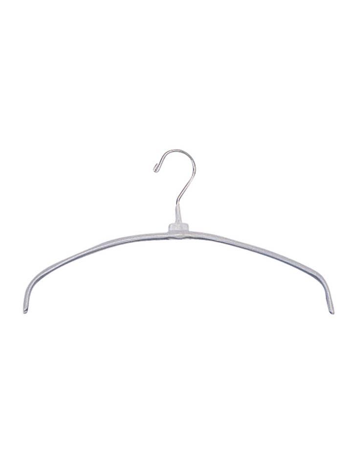 16" White Metal Non-Slip Rubberized Hanger for wholesale by Store Supply Warehouse