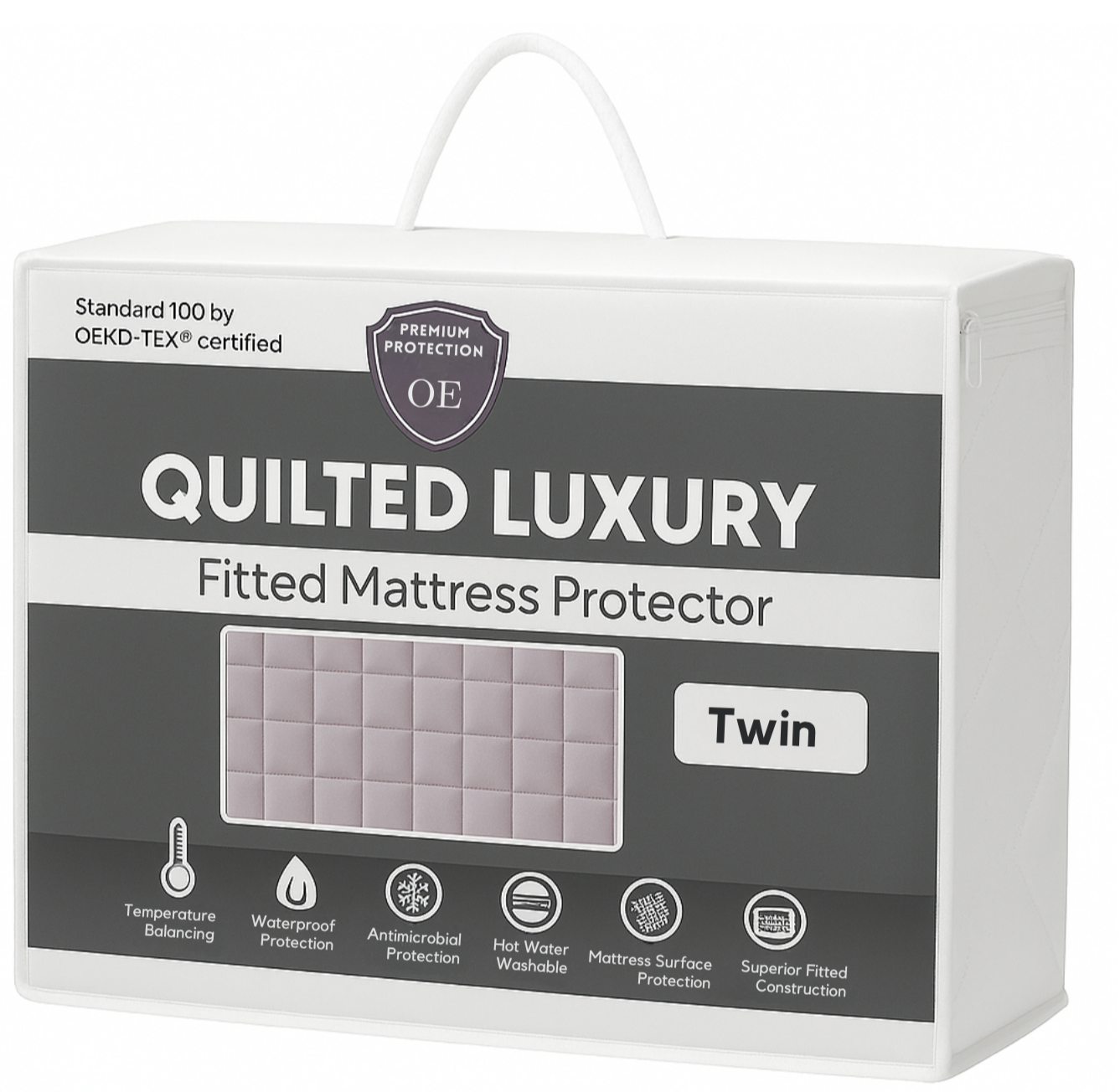 Orimono Elegance - Wholesale Mattress Pad/Protector - Quilted Waterproof Mattress Protector – Luxe, Breathable, 0