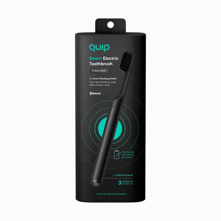 quip - Wholesale Toothbrush - quip All-black Metal Smart Electric Brush