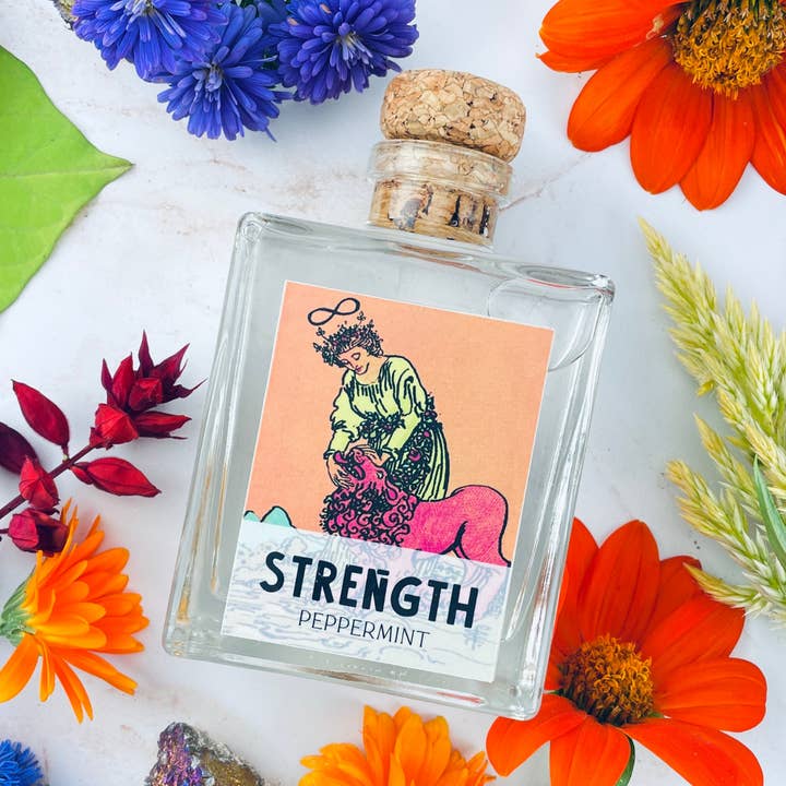 Strength Tarot Card Home Reed Diffuser for wholesale by Sow the Magic